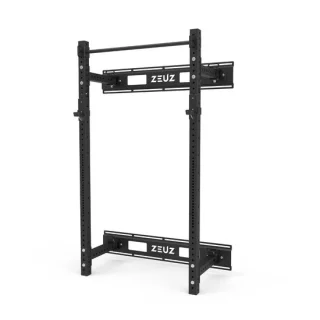 ZEUZ Opvouwbaar Wandrek Squat & Power Rack Zwart