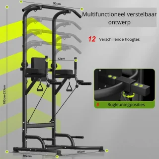 Zivv Pull Up Bar Station - Power Tower