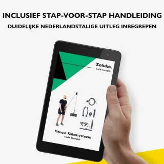 Zoluko Home Fitness Kabelsysteem 23-delige Set Krachtstation Zwart/Zilver