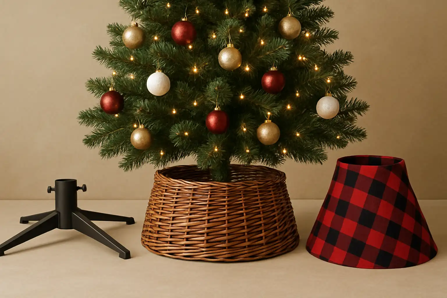 Geef je kerstboomvoet een upgrade: verrassende standaards, manden en doe-het-zelf hoezen