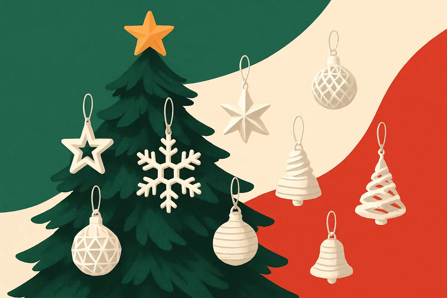 Maak je kunstkerstboom uniek met 3D-geprinte ornamenten