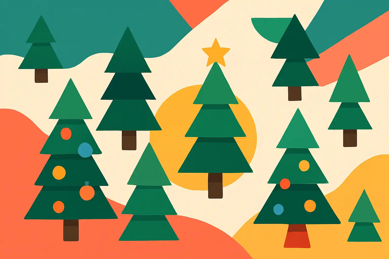 Modulaire kunstkerstbomen: mix en match ideeën voor een altijd veranderende kerst