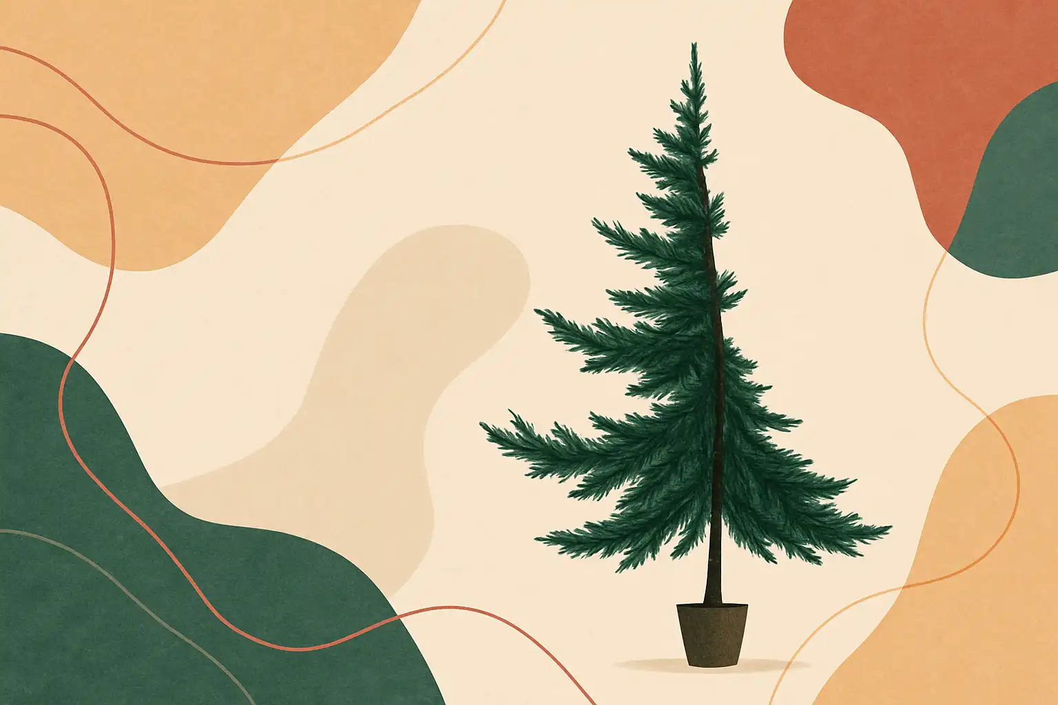 Waarom asymmetrische kunstkerstbomen de nieuwe must-have zijn en hoe je ze styled