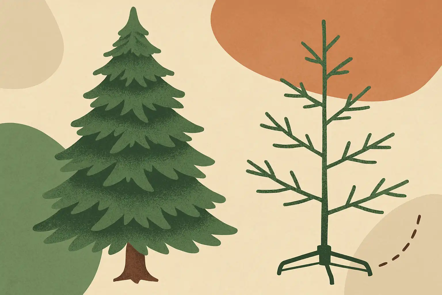 Waarom sommige kunstkerstbomen er nep uitzien en hoe je dat voorkomt