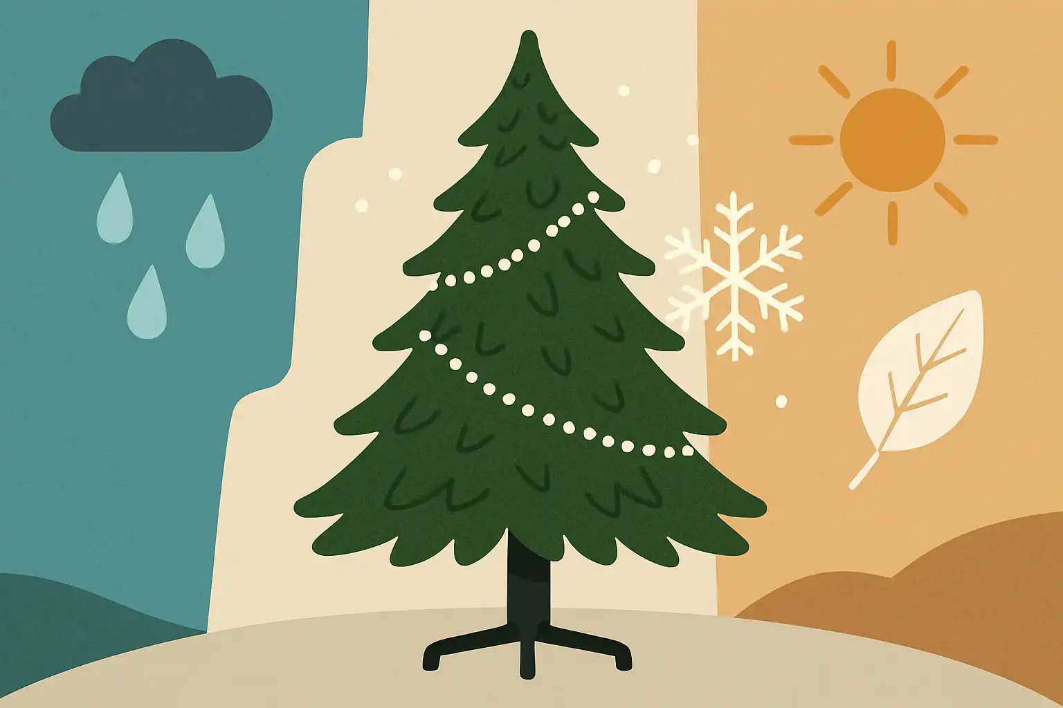 Zo bescherm je je kunstkerstboom tegen vocht, droogte en kou