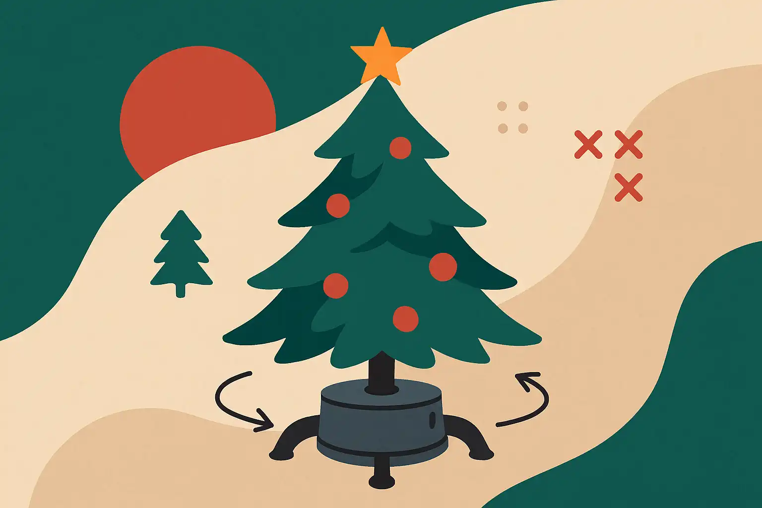 Zo kies je de perfecte roterende standaard voor je kunstkerstboom (en waarom je die wilt)