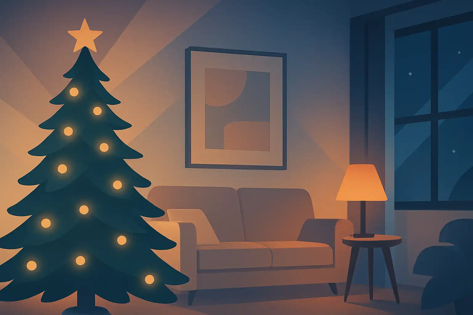 Zo maak je je kamer optisch groter met de juiste kunstkerstboom en verlichting