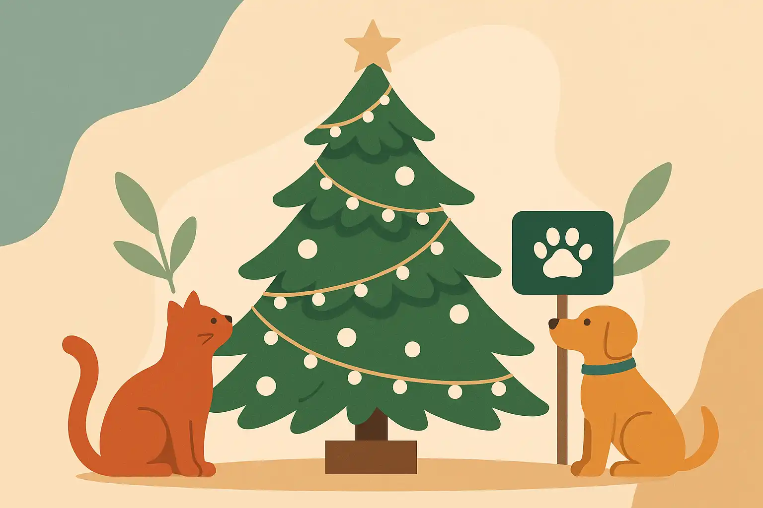 Zo maak je je kunstkerstboom huisdiervriendelijk en veilig