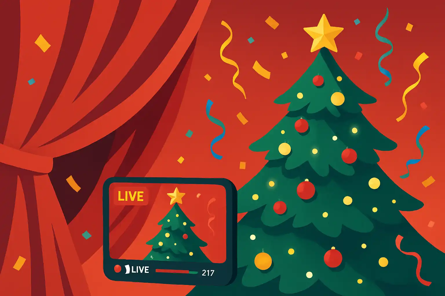 Zo organiseer je de ultieme kerstboom-onthulling: van confetti tot livestream