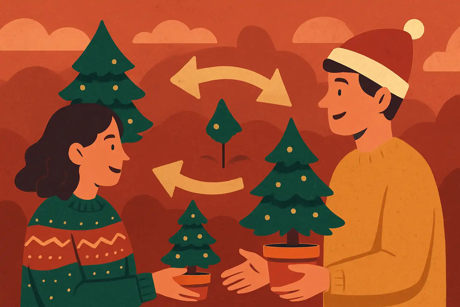 Zo organiseer je een kerstboom-ruilparty: duurzaam, sociaal en altijd een nieuwe look