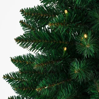 Black Box Trees Gerlos Smalle Kunstkerstboom in Jute - H90 x Ø41 cm - Groen