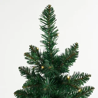 Black Box Trees Gerlos Smalle Kunstkerstboom in Jute - H90 x Ø41 cm - Groen