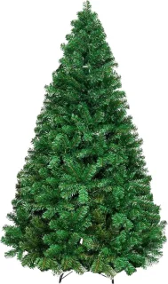 Kunstkerstboom - Kunst Kerstboom - Kerst - Kerstboomstandaard - Vouwsyteem - Kunststof - PVC - 210cm - Groen