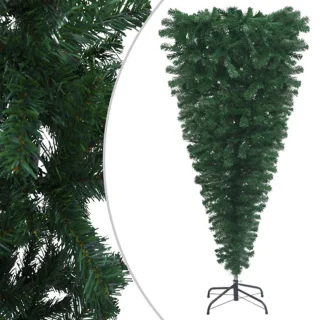 vidaXL - Kunstkerstboom - omgekeerd - met - standaard - 210 - cm - groen