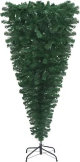 vidaXL - Kunstkerstboom - omgekeerd - met - standaard - 210 - cm - groen