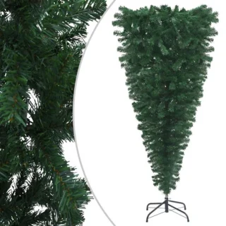 vidaXL - Kunstkerstboom - omgekeerd - met - standaard - 210 - cm - groen