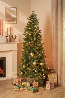 Black Box Trees Harma Kunstkerstboom met LED Verlichting - H215 x Ø96 cm - Groen