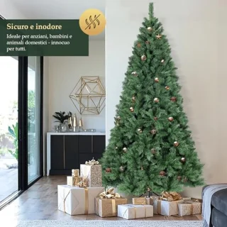 Kunstkerstboom 180 cm met 580 takken en standaard - Groen met paraplu-systeem