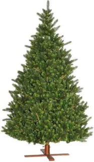 Kentucky kunstkerstboom - 213 cm - groen - Ø 135 cm - houten voet