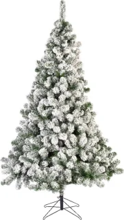 Kunst kerstboom Imperial pine 525 tips met sneeuw 180 cm inclusief opbergzak - Kunstbomen/kunst kerstbomen