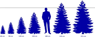 Uten Smalle Kerstboom - kunstkerstboom met verlichting - Drie kleuren glasvezelverlichting - 129 lampen - H120 x Ø60 cm - 125 Takken - Groen