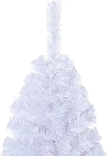 vidaXL - Kunstkerstboom - met - dikke - takken - 240 - cm - PVC - wit