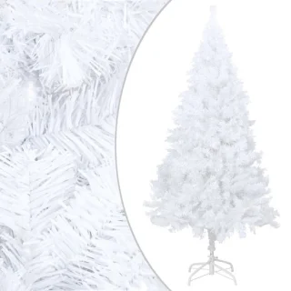 vidaXL - Kunstkerstboom - met - dikke - takken - 240 - cm - PVC - wit