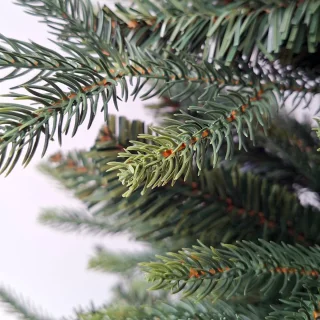 Kerstboom Excellent Slim Led - Kunstkerstboom smal met LED Verlichting - H210 x Ø121 cm - groen - mix pvc/pe