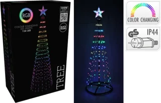 Boom zwart regenboog met 178led