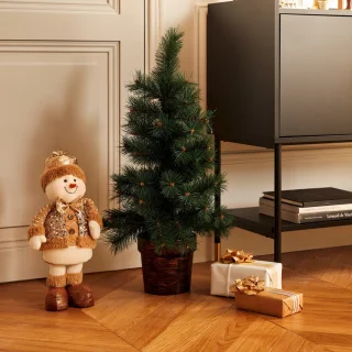 Fééric Lights and Christmas Windy Peak Kerstboom - Ø35xH70cm - Kerstdecoratie - Groen