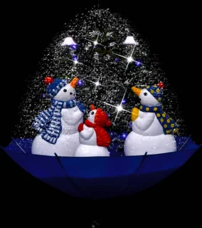 vidaXL - Kerstboom - sneeuwend - met - paraplubasis - 75 - cm - PVC - blauw