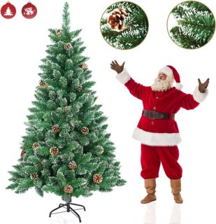 120cm Kunstkerstboom met LED Verlichting: Compact, Veilig en Feestelijk