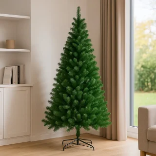 Happyment Kerstboom XXL - Inclusief standaard - 250 cm - Realistische kunstkerstboom - Kerstdecoratie voor binnen
