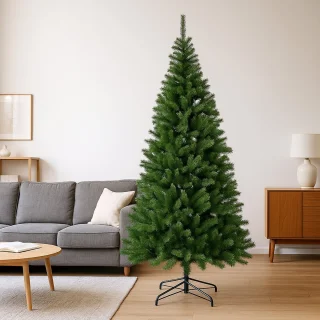 Happyment Kerstboom XXL - Inclusief standaard - 250 cm - Realistische kunstkerstboom - Kerstdecoratie voor binnen