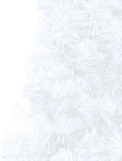 vidaXL - Kunstkerstboom - met - standaard - half - 150 - cm - PVC - wit