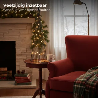 Lomera Led Kerstboom - Kegelvormige Kerstboom - Warme Led-Verlichting - Binnen en Buiten - Feestelijke Sfeer - Moderne Kerstdecoratie - Kerstboom Kerstverlichting - Unieke Kerstversiering - Kleine Kerstboom - Kerst Decoratie