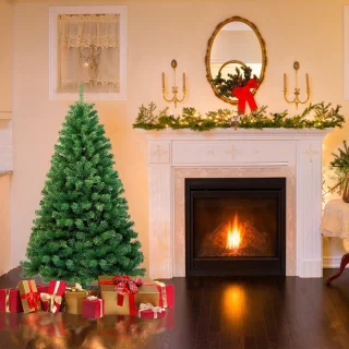Kunstkerstboom - 120 cm - incl. standaard - Realistische Kerstboom - Dennenboom - Kunstkerstboom - 220 Takken -Groen