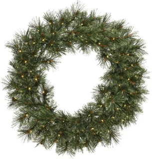 Cashmere krans BO prel d63h63c groen kerst
