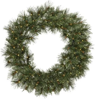 Cashmere krans BO prel d63h63c groen kerst