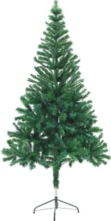 vidaXL - Kunstkerstboom - met - verlichting - en - kerstballen - 380 - takken - 150 - cm