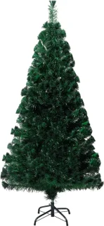 vidaXL - Kunstkerstboom - met - standaard - 150 - cm - glasvezel - groen