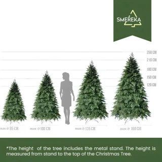 Natuurlijke Kunstkerstboom 180 cm - Vlamvertragend en Milieuvriendelijk - Realistische Nordmann Kerstboom met metalen standaard