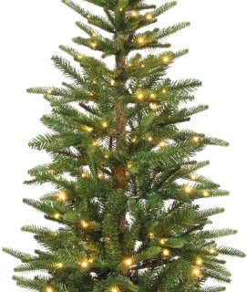 Wat vinden we goed aan de Everlands Alpbach fir - kunstkerstboom met verlichting groen 2,1m x 75cm