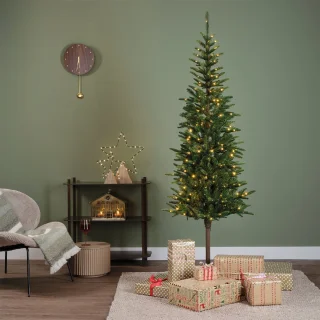 Everlands Alpbach fir - kunstkerstboom met verlichting groen 2,1m x 75cm
