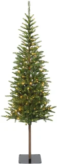 Everlands Alpbach fir - kunstkerstboom met verlichting groen 2,1m x 75cm