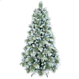 AG Kerstboom met verlichting & kerstversiering - Sneeuw -210 cm - 1150 Takken - Zeer Dicht Takkenstelsel - 1 Taksoort - Eenvoudige Opbouw Zonder Gereedschap - Wit - Kunstkerstboom Net Echt - Volle Kerstboom review