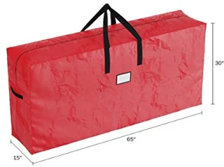 Extra grote kerstboom opbergzakken voor 9 ft bomen - 2-pack in rood