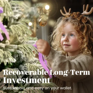 Soontrans 180 cm Kunstkerstboom - PVC + PE Groene Kerstboom - Kunstmatige Spar Met Sneeuweffect - Decoratieve Accessoires - Beschermende Handschoenen, Opbergtas, Houten Standaard, Snel te Monteren Vouwsysteem