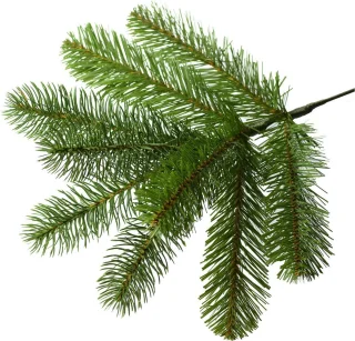 Poly Bayberry Hinged verlichte kunstkerstboom - 243 cm - Groen - Ø160 cm - 2211 tips - 650 ledlampjes (warm wit) - Metalen voet