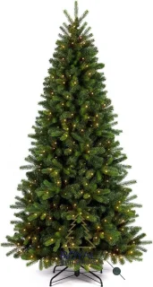 Royal Christmas - Kunstkerstbomen - Bergen Prelit - 180 cm - PE/PVC - 300 Led Lampjes - 763 Takken